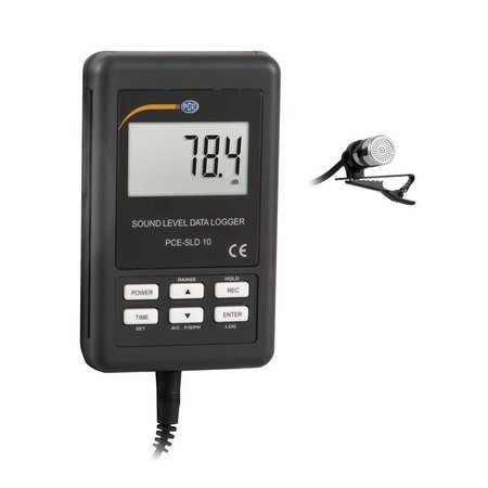 PCE INSTRUMENTS Noise Dose Meter, Up to 130 dB PCE-SLD 10